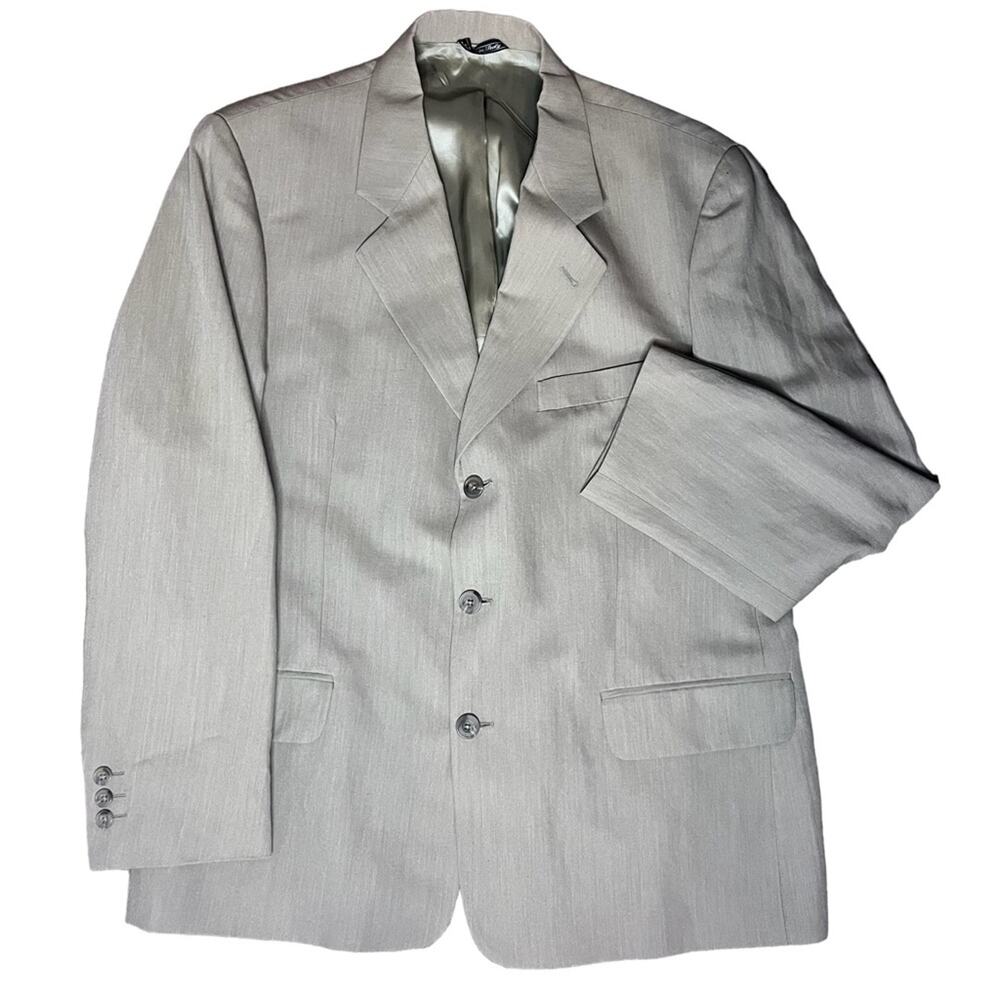 Banana Republic Made In Italy Tan Wool Linen Classic Sport Coat 42S Capsule